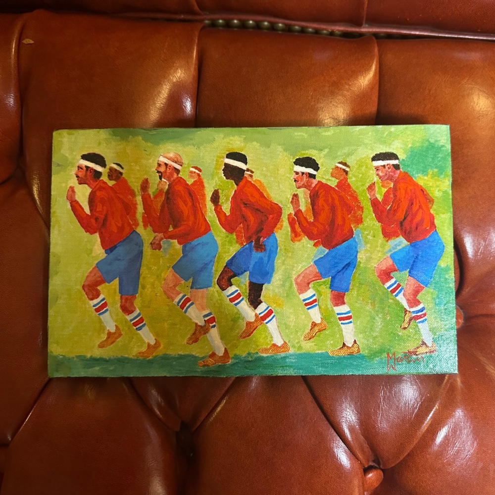 610 Stompers Mardi Gras painting
